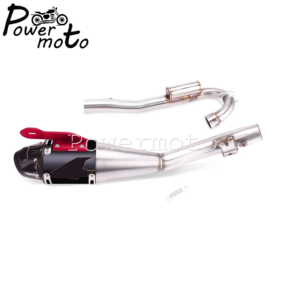 7 Colors Motocross Aluminum Complete Exhaust Pipe System Slip On Muffler Muffler Silence For Honda CRF230F CRF 230F 2008-2020