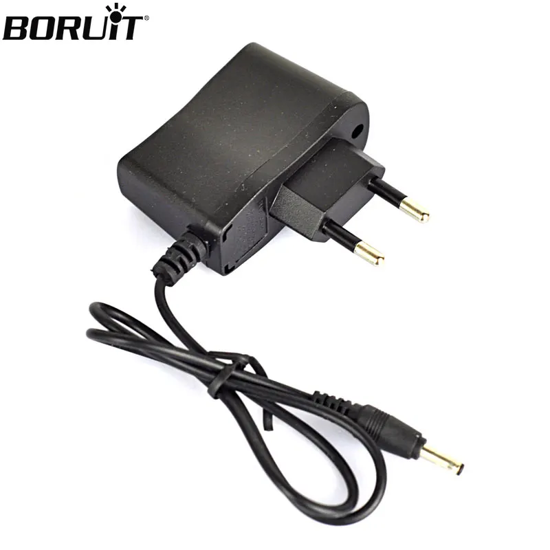 BORUIT 4.2V EU/AU/US Plug DC3.5MM Charger Cable For Headlamp Headlight Flashlight Forehead Head Torch Charging