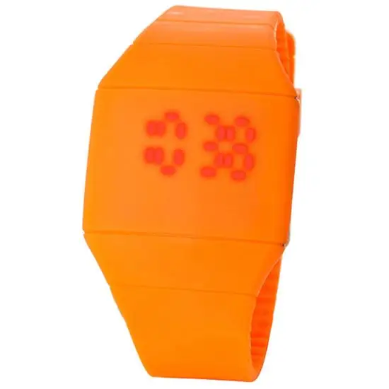 Mode Männer Dame Uhr Touch Digital LED Silikon Sport Armbanduhr Ultra-dünne Uhr nicht für schwimmen