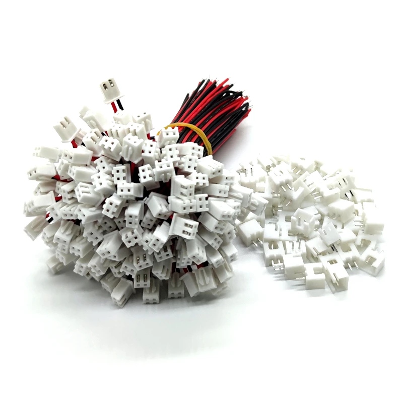 100 SETS JST XH 2.5-2 Pin Battery Connector Plug Female & Male with 100MM Wire