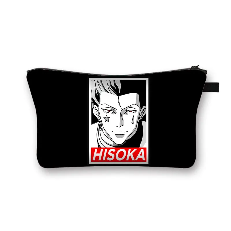 Hunter X Hunter Women Cosmetic Bag HXH Killua Zoldyck Gon Freecss Chrollo Lucilfer Cosmetic Case Hunter X Hunter Storage Bag