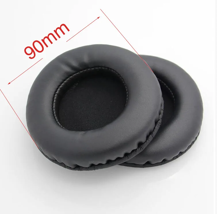 2 ピース/ペア 90 ミリメートル革イヤホン泡インナーイヤー型ビッグイヤフォンヘッドフォン 9 センチメートル耳パッドクッションスポンジカバーヒント sony MDR-V700DJ