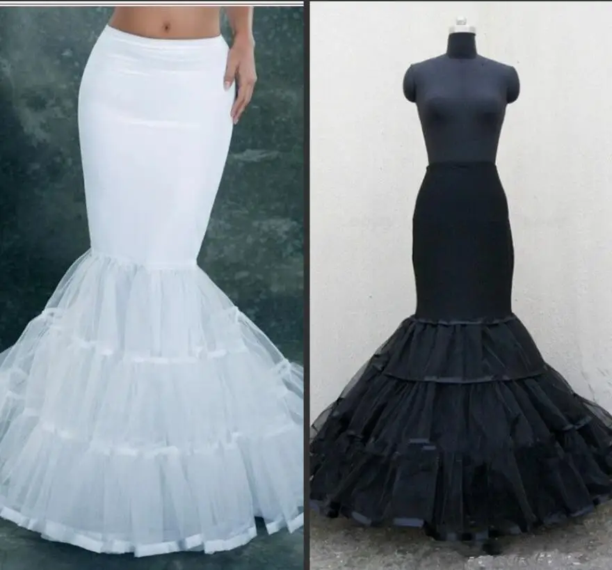 Plus tamanho do vintage vestido de baile sereia petticoat para o vestido de casamento branco aros petticoat deslizamento underskirt menina