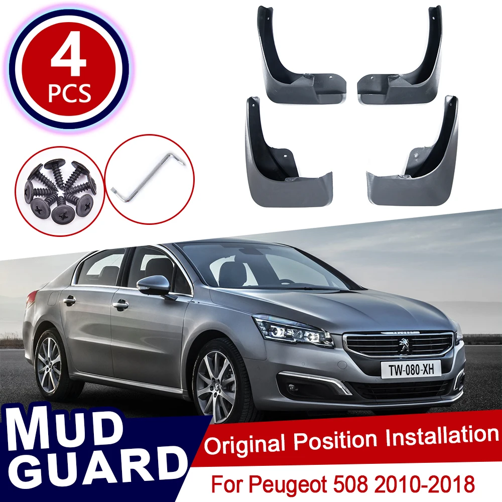 

for Peugeot 508 SW 508sw 2010~2018 Car Mud Flaps Front Rear Mudguard Splash Guards Fender Mudflaps 2011 2012 2013 2014 2015 2016