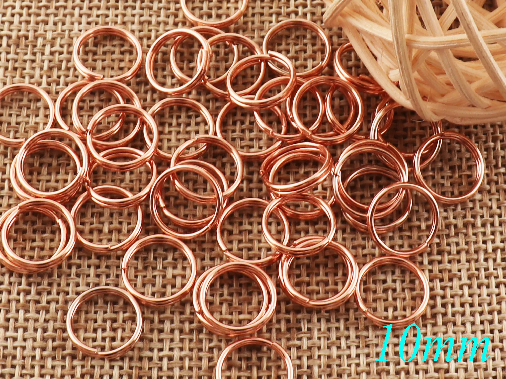 120pcs Rose Gold MINI Split Rings Key Ring,chain leather key ring,Key Rings key chain key ring,key chains key fob-10mm