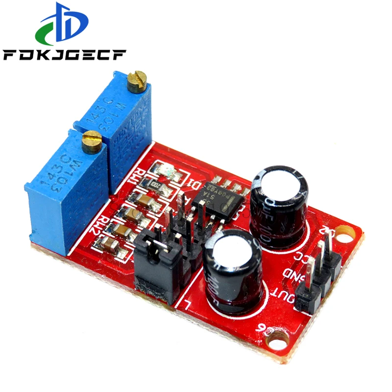 NE555 Adjustable Frequency Pulse Generator Module Stepper Motor Drive Board for Arduino Smart Car Square Wave Signal Control