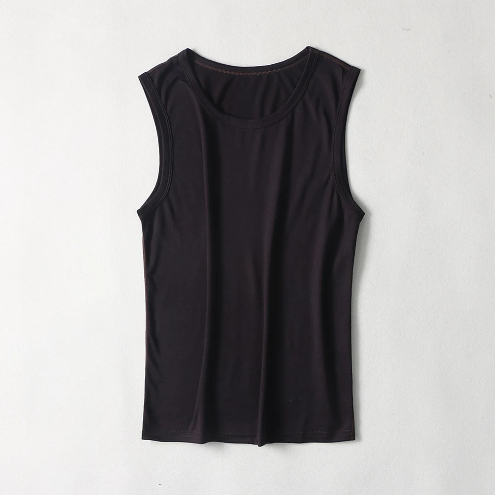 Men's Merino Wool Tencel Tank Top Sleeveless Shirt Soft next to Skin Comfortable Outdoor Base Layer view 6