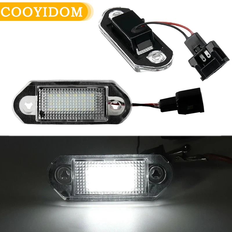 LED Car Licence Plate Light License Number Plate Light Lamp Bulbs For VW Golf 3 2 Jetta Vento koda Octavia I Combi 1996-2010