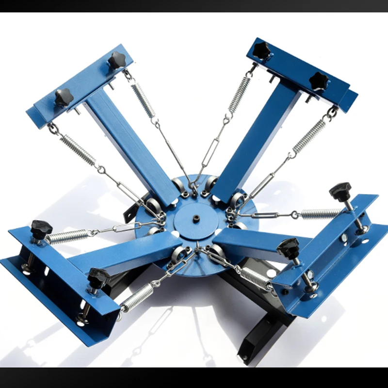 4 color 1 station silk screen printing machine/T-shirt printer press equipment carousel printing area about 40*50CM