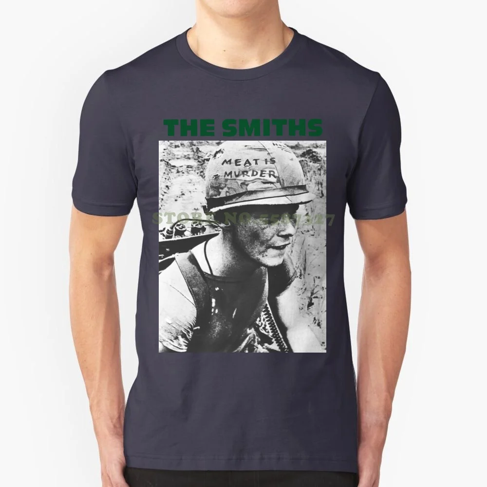 Fashion Tee The Smiths Meat Is Murder English Rock Band Retro Indie Unisex Colors 492 Cool Ladies Black