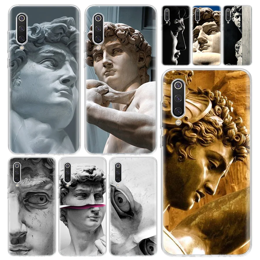 David Statue Sculpture Phone Case Cover for Xiaomi Redmi Note 13 12S 12 11 11S 11T 11E 10 Pro 10S 9 9S 9T 8 8T 7 Plus Print Coqu