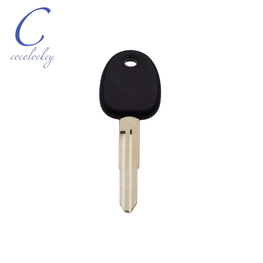 Cocolokey-carcasa de llave transpondedor de coche, carcasa Fob sin Chip para HYUNDAI Santa Fe Sonata, Chip transpondedor, hoja derecha, 10 unids/lote