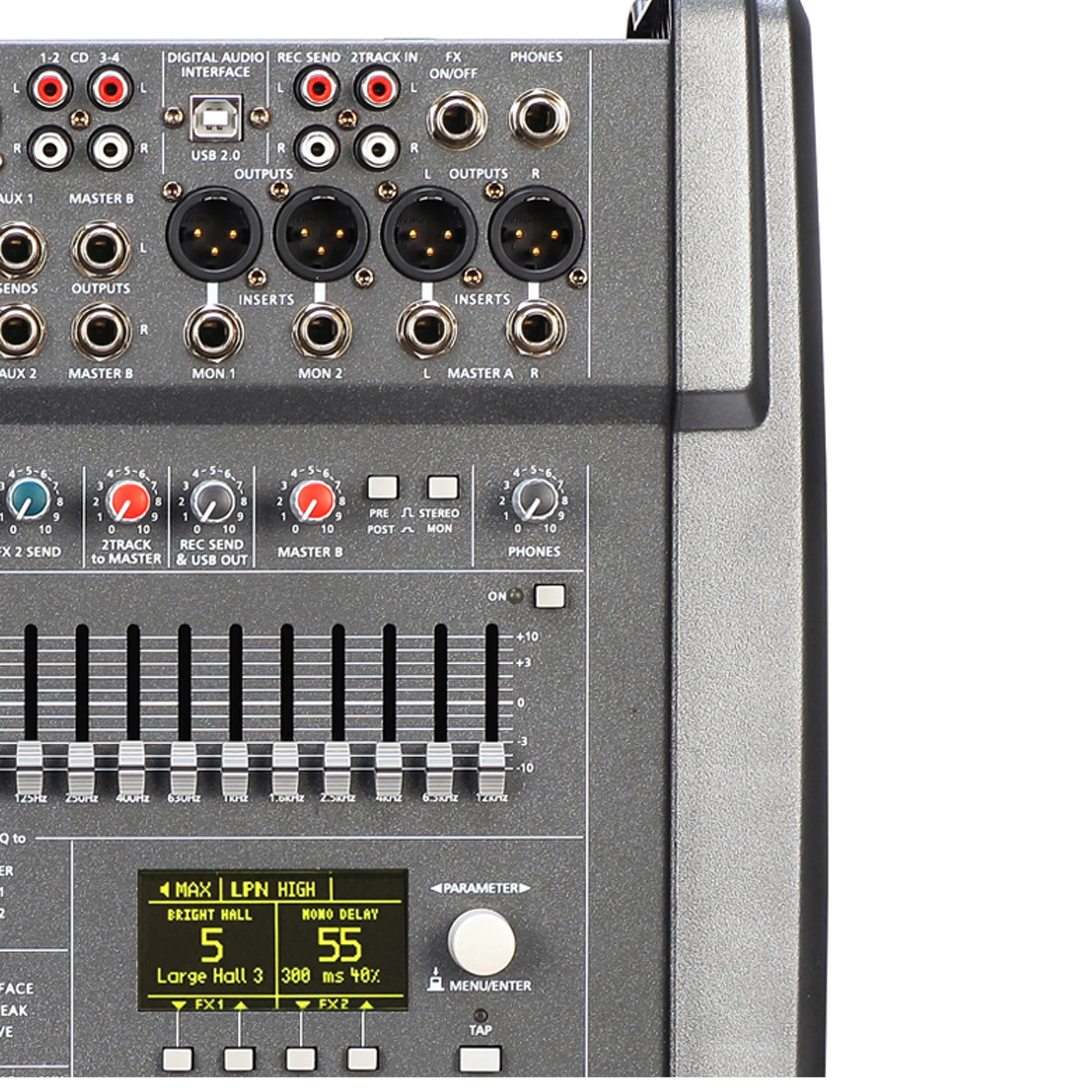 Imagem -03 - Leicuzic Pm6003 Alimentado Mixer Console 1000w 4ohms Alimentado Misturador de Áudio Profissional 8-channel Mixing Console Power & Mate