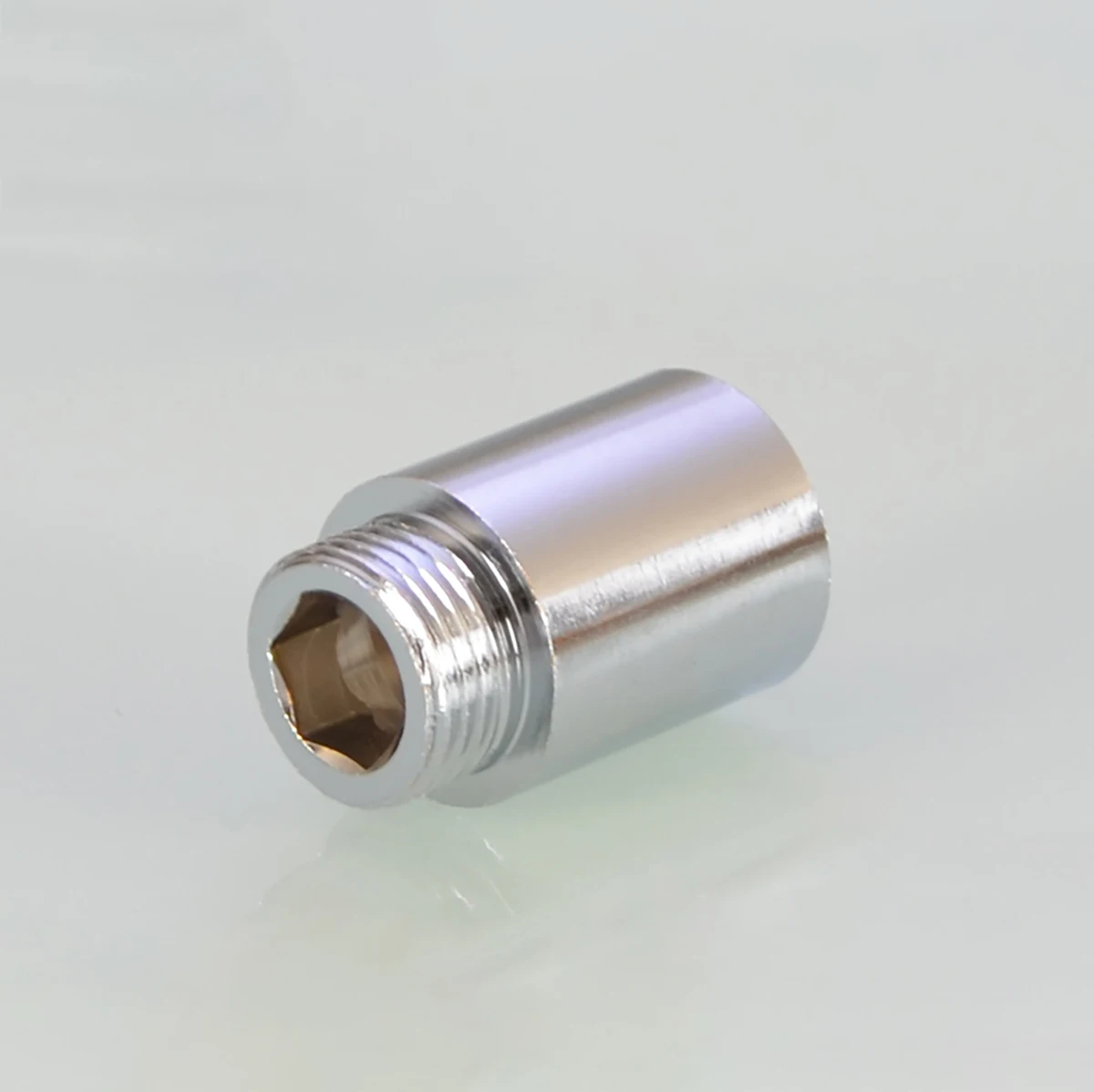 BSP 1/2 "maschio a femmina in ottone nichelato prolunga tubo giardino serra acqua connettore raccordi per tubi lunghezza 20 - 110mm