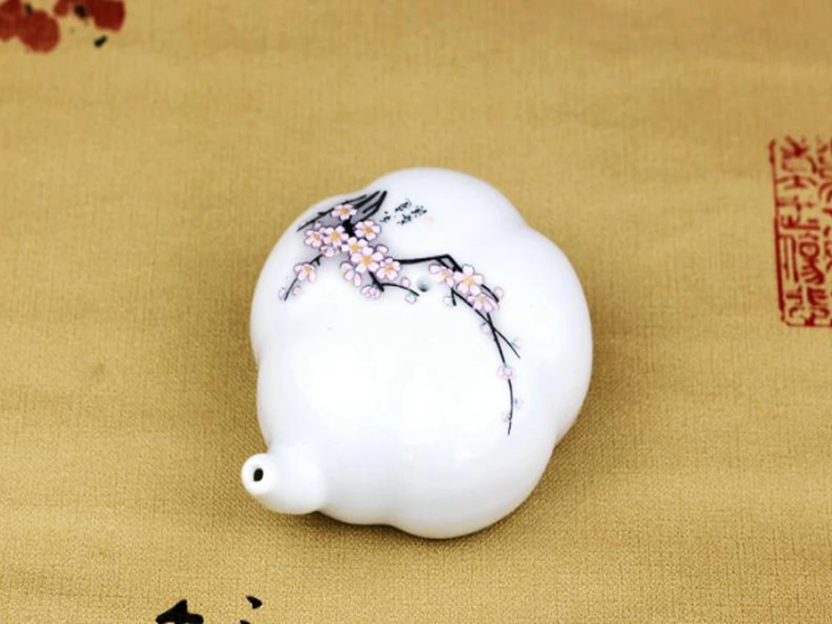 1pc Plum Blossom Pattern Porcelain Water Droplets Grinding The Ink And Toning