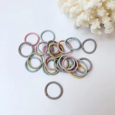 100 Pcs Girl Hair Rings Fluorescent Color Hair Accessories Ponytail Rubber Hair Rope High Elastic Hair Rope for Girls