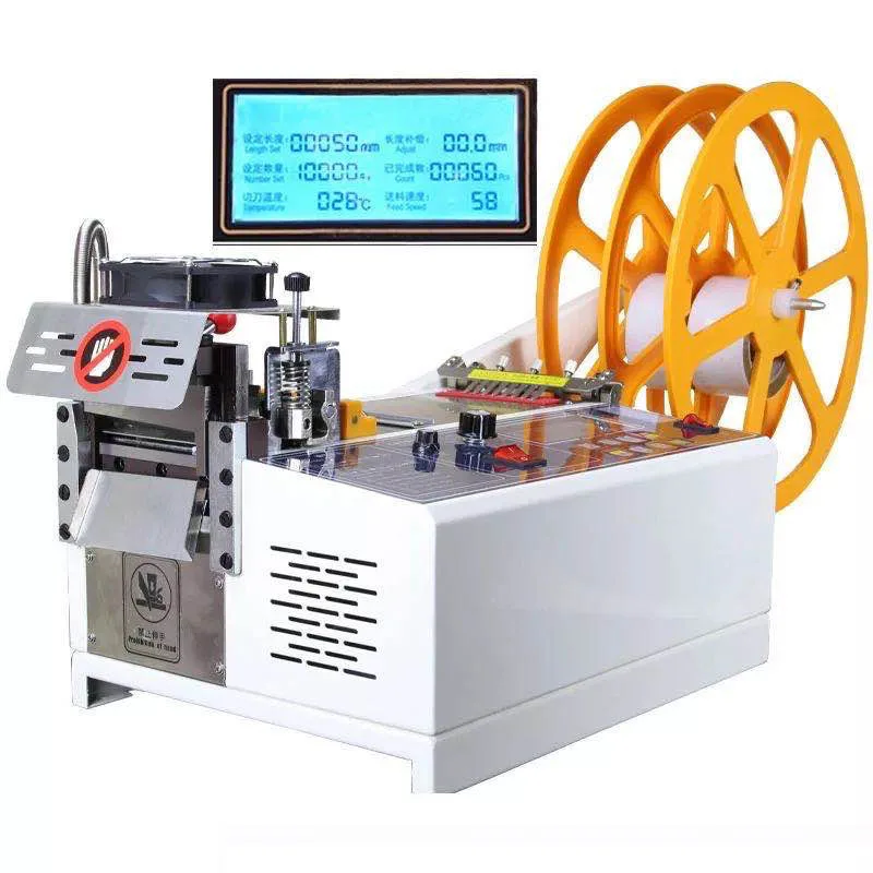 

988T 220V 400W Automatic Tape Cutting Machine by Computer Hot and Cold Cutting Machine Elastic Tape Cutting Machine