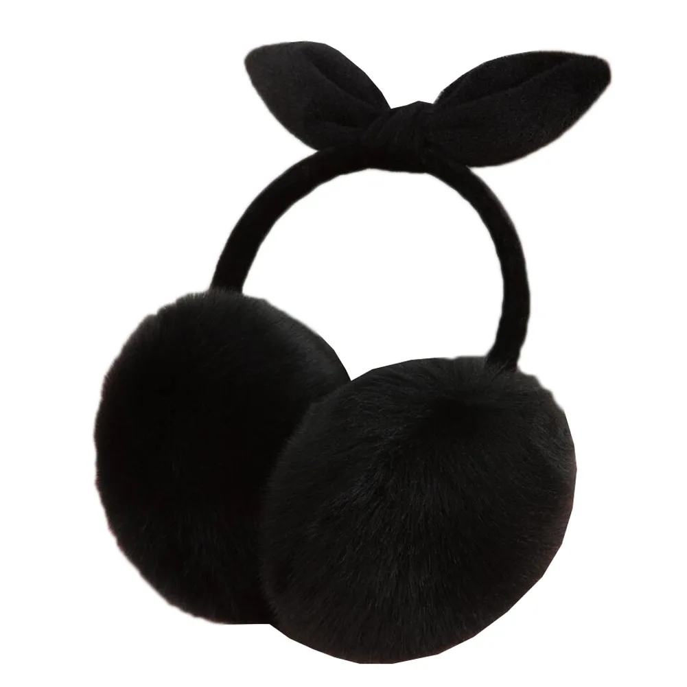 Kadınlar kızlar için kış sıcak Earmuffs yumuşak peluş kulak isıtıcı sevimli düz renk kulaklığı açık soğuk koruma kulak-muffs kulak koruyucu