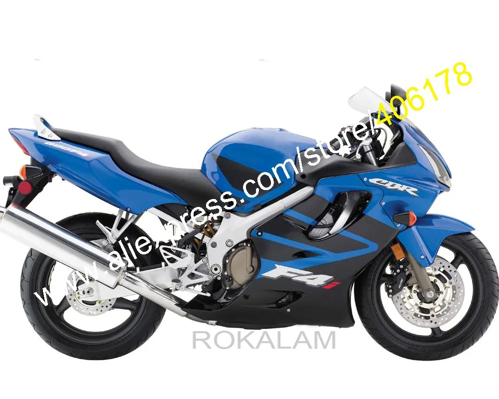 Body Work For Honda CBR 600 F4i 2004-2005-2006-2007 CBR600 04-07 Blue Black ABS Motorcycle Fairing (Injection Molding)