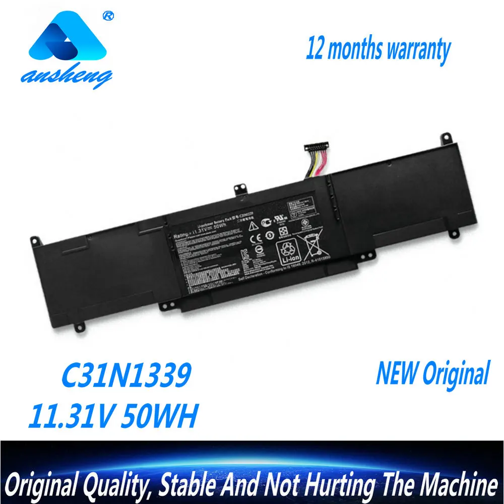 

Genuine C31N1339 Laptop Battery For Asus Zenbook UX303L UX303LN TP300L TP300LA TP300LJ Q302L Q302LA Q302LG Series 11.31V 50WH