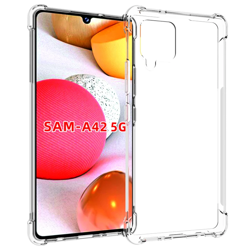 Reinforced Corners tough armor soft TPU Shock Absorption Anti-Scratch  case for Samsung Galaxy A42 5G