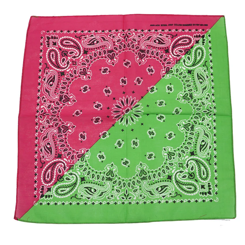 Bandana Head Scarf Unisex Hip Hop cotton Hair Band Neck Scarf Sports Headwear Wrist Wraps Square Scarves Print Handkerchief