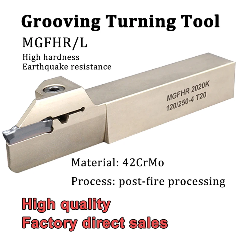 MGFHR MGFHL 2020 2525 White Grooving Turning Tool Holder Lathe Slot Cutter CNC Machine for MGMN 200 300 400 Insert