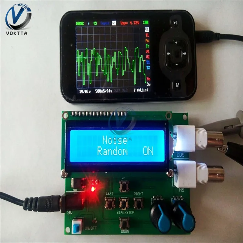 DDS Function Signal Generator Sine Square Sawdust Triangle Wave Generator 1602 Digital LCD Display Module