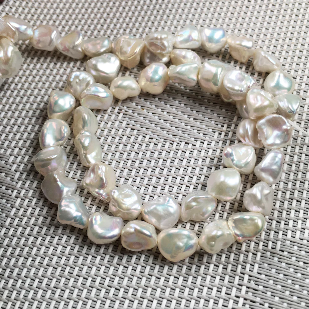 Natural Freshwater Pearl Beading irregular shape Isolation Punch Loose Beads For jewelry making DIY Necklace Bracelet Accessorie