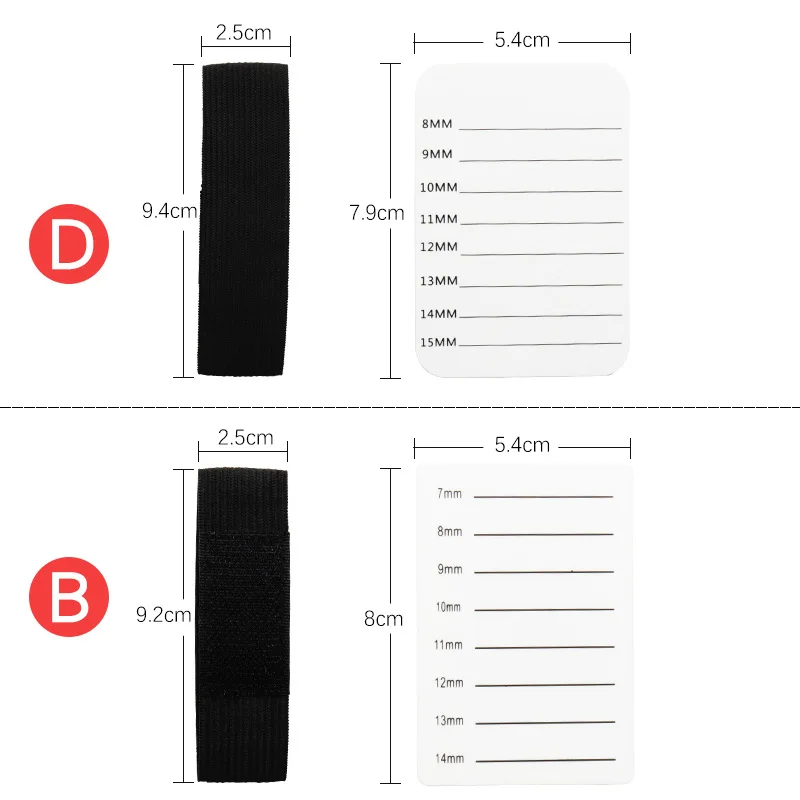 4 ชนิดปลอมขนตาถาด Strip ขาตั้งผู้ถือเข็มขัดขนตามือแผ่นขนตา Grafting เครื่องมือ Palette 7-14 มม./8-15 มม.