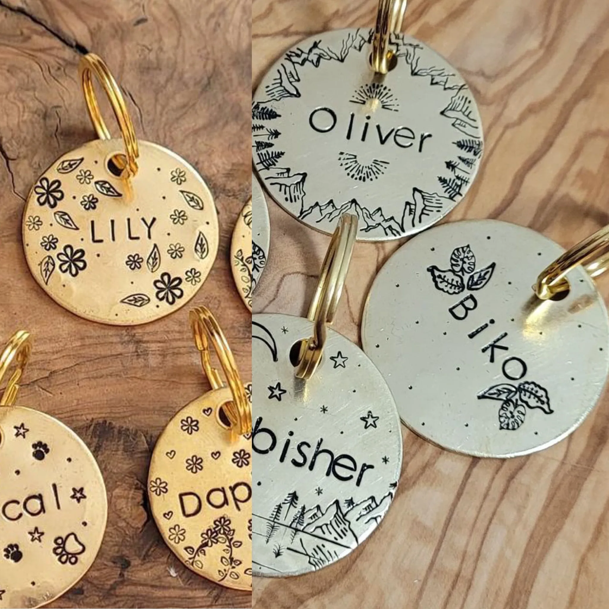 เครื่องประดับ DIY ชุดแสตมป์โลหะ DIY Leaf Symbol ชุดปั๊มโลหะ DIY เครื่องประดับ, 1/4 (6 มม.)