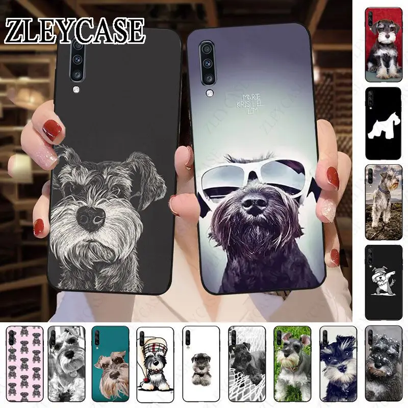 Schnauzer puppy dog Soft Phone Case For Samsung Galaxy A12 A13 A14 A20S A21S A22 A23 A32 A50 A51 A52 A53 A70 A71 A73 5G Cover