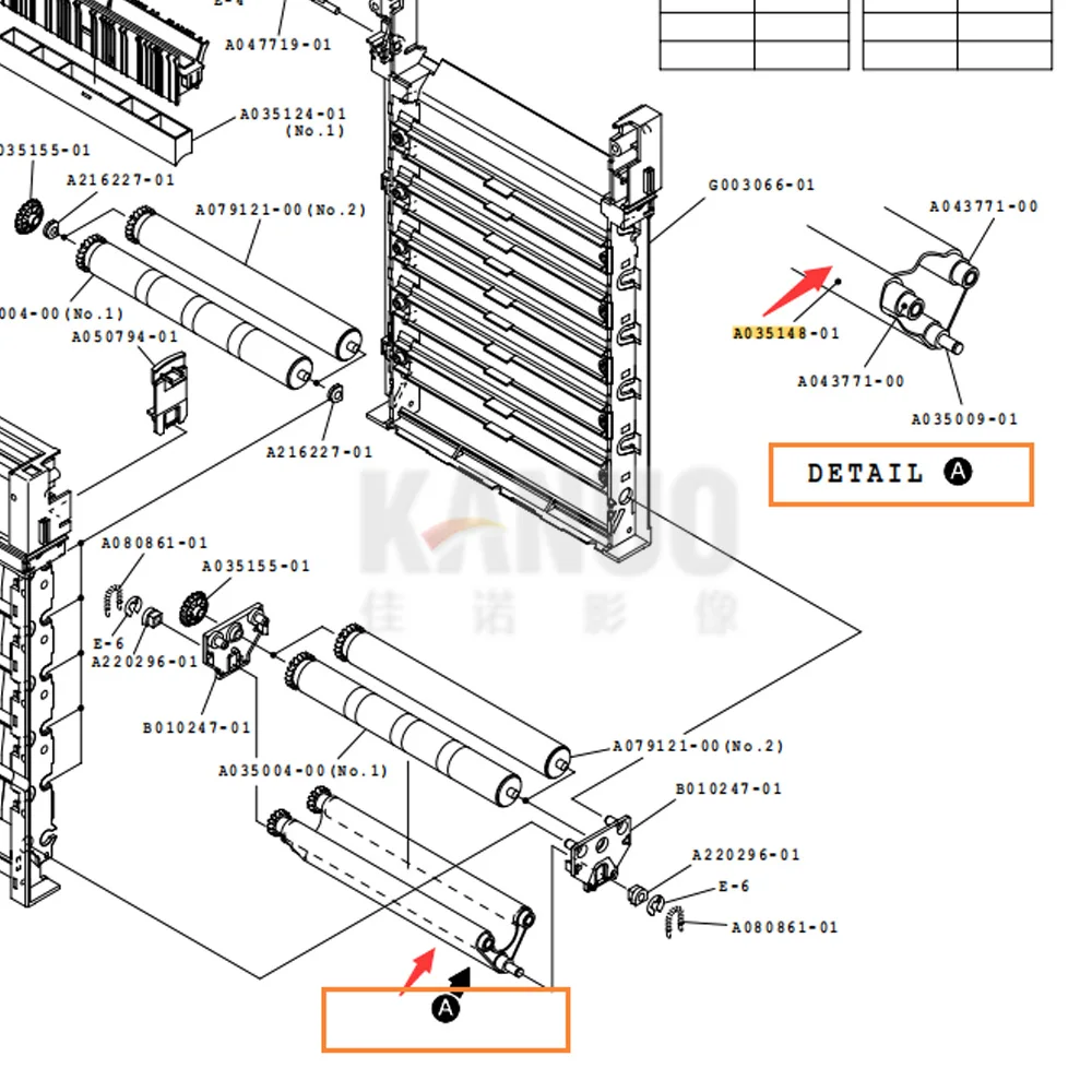 A035148 A050029 Advance Belt for Noritsu QSS 2601/2611/3001/3011/3021/3300/3301/3501/3502/3511 minilab