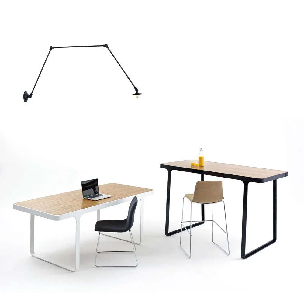Long Swing Arm Wall Light Adjustable Joint Loft Foldable Arms American Iron Black Wall Lamp Vintage Bedroom Study Reading Lamps