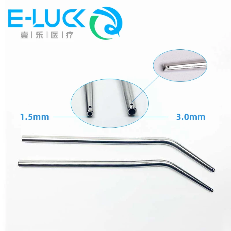 

1pcs Dental Aspirator Weak Suction Tube Tip Stainless Steel Autoclavable Dental Implant Surgical Tool