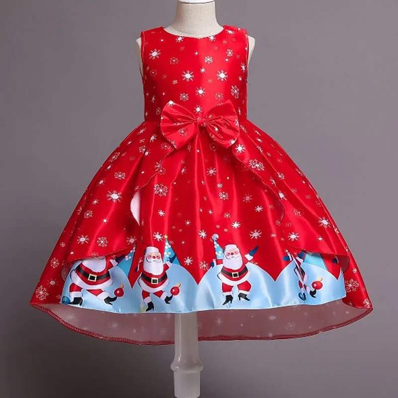 New 3 6 9 10 Yrs Girls Kids Flower Elegant Princess Party Dresses Children Clothing Christmas New Year Birthday Costume for girl