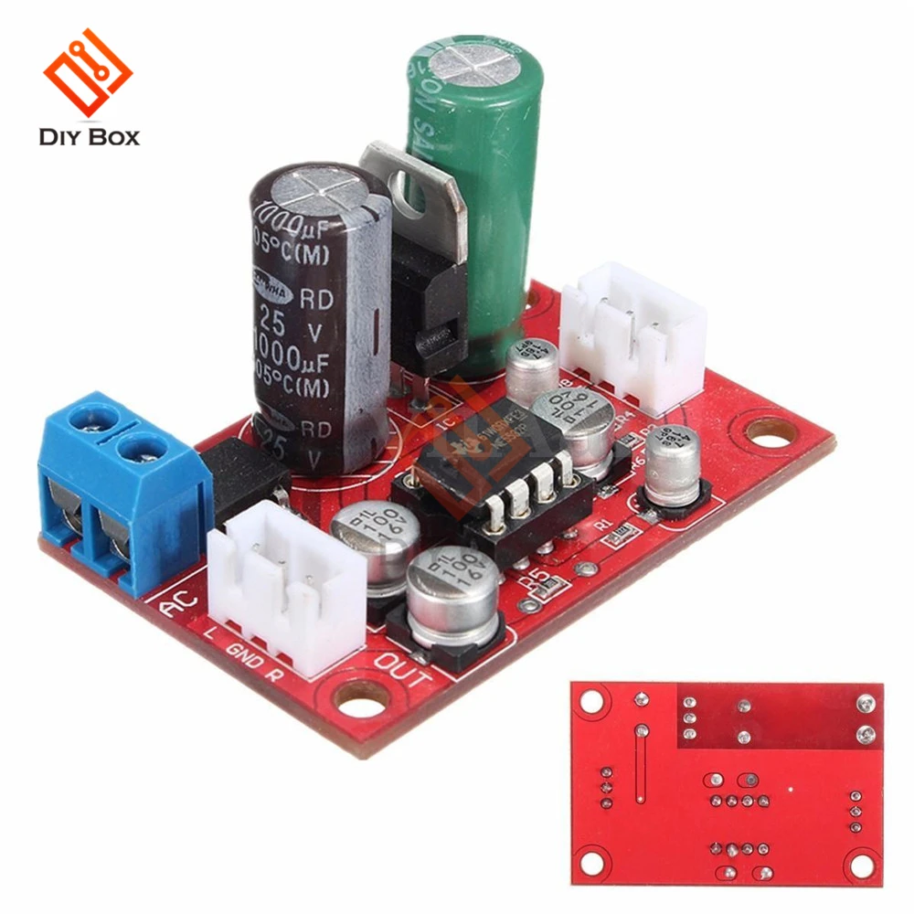 NE5532 Karaoke Board Microphone Amplifier Board DC 9-24V AC 8-16V Microfone Preamplifier Reverberation echo audio module diy kit