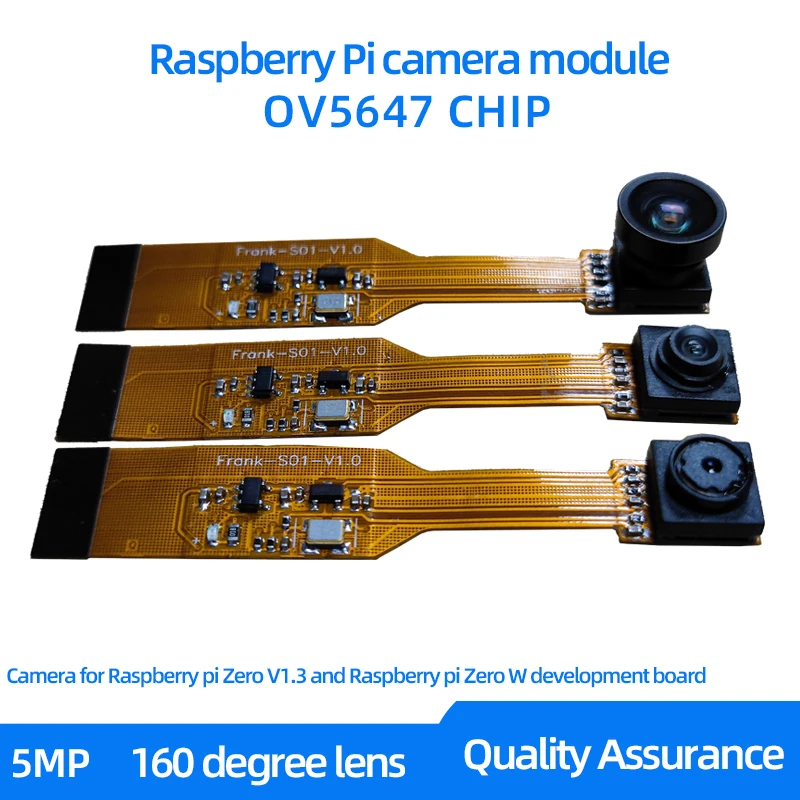 5MP OV5647 Raspberry Pi camera module, suitable for Raspberry Zero V1.3 and Raspberry Pi Zero W development board 65 degrees