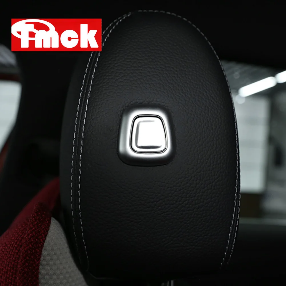 

For Mercedes Benz A B GLE GLS GLB Class W177 W167 W247 2019 2020 Car Accessories Headrest Lifting Button Adjusting Cover Trim