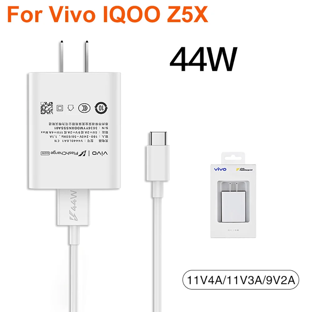 

Original For Vivo IQOO Z5X 44W Type-C Ultra Fast Flash Charging Flash Charg Charger Cable USB-C Cabel For IQOO Z5X