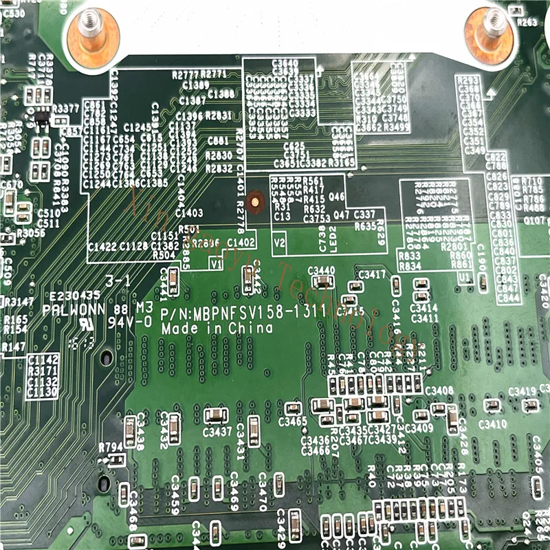 PARA Revolução Mecânica NFSV1511 F117-F1K Laptop Motherboard MBPNFSV158-1311 N16E-GR-A1 i7-6700HQ SR2FQ 100% teste OK