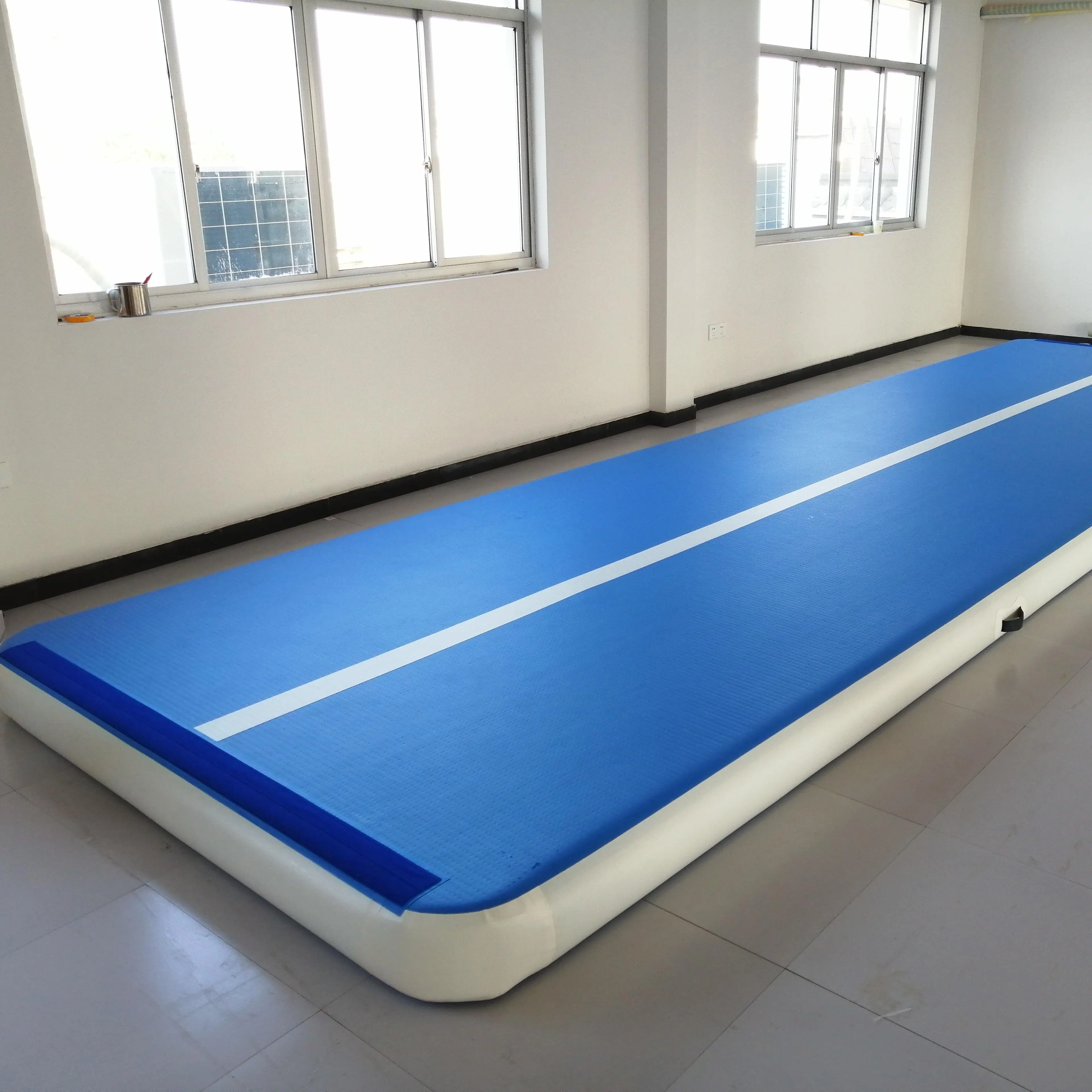 Free Shipping 12m Gymtastic Professional Air Track Inflatable Gymnastics Tumbling Mat Practice Gymnastics, Cheerleading