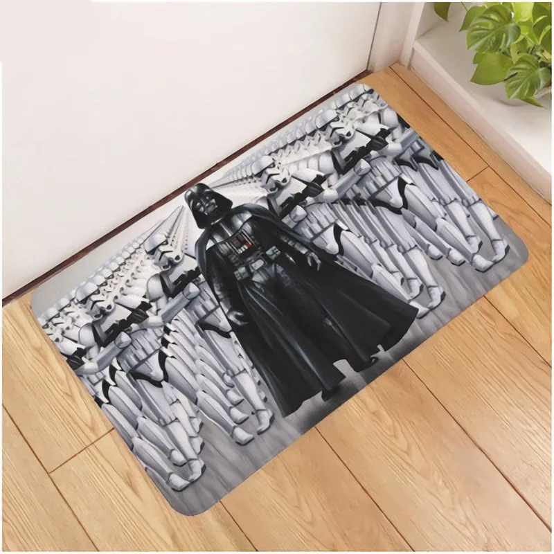 Disney 40x60cm Non-slip Star War Door Mat Bathroom Kitchen Rug Doormats Soft Indoor  Wedding Ceremony