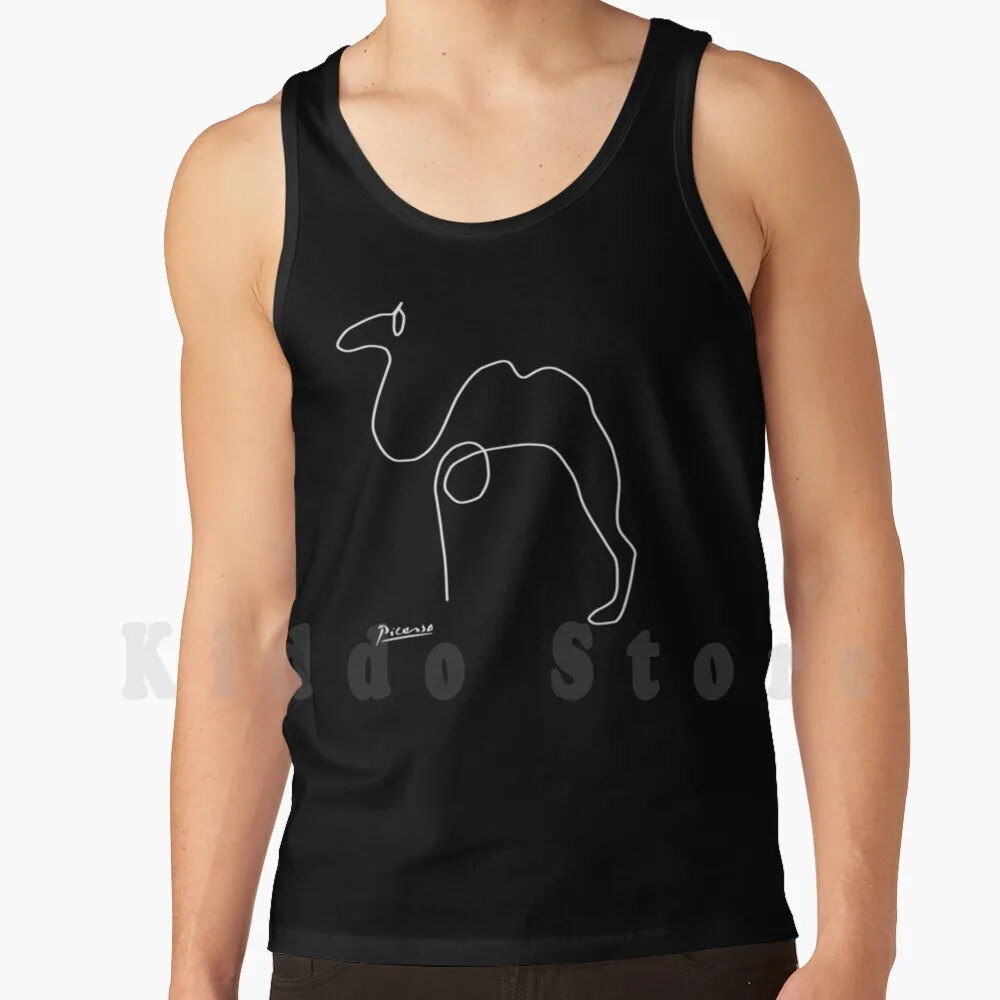 Picasso Sketch Line ' ; ' ; ; ' ; Tank Tops Vest 100% Cotton Picasso Pablo Picasso Dogs Art Cubism