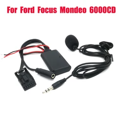 Biurlink 6000 CD Device Bluetooth 5.0 Aux Audio Adapter Microphone Handsfree Kit For Ford 6000CD Stereo