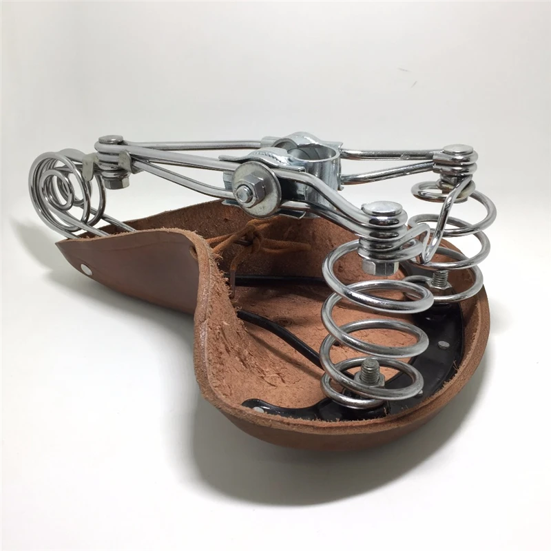 Traditional Old Style Bicycle Saddle Riveting Cow Leather Seat Road MTB Bike Standard Vintage Cushion Cycling Part