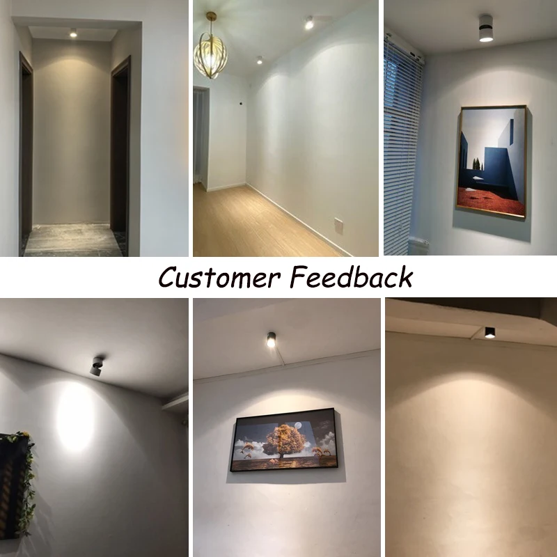 Led Spotlights Wall Spot Led Light Lamp 220V Foldable Surface Mounted Indoor Lighting 10/15W/25W for Living Room Kitchen Light