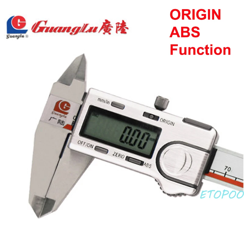 GUANGLU Origin Digital Caliper 0-150/200/300mm Stainless Steel Electronic Measurement Instruments Vernier Caliper Measure Tool