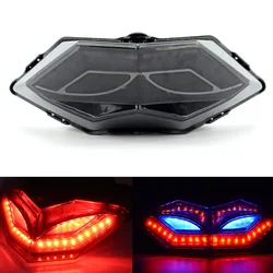For Kawasaki Ninja 250 NInja250 300 EX300 2013 2014 2015 2016 2017 Rear Taillight Tail Brake Turn Signals Integrated Led Light