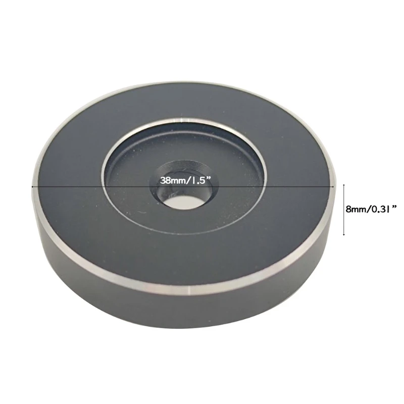 Adaptateur de plateau tournant en aluminium pour disque vinyle de 7 pouces, technique SL1200 Ser 45 RPM argent